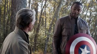 Steve Rogers and Sam Wilson in Avengers: Endgame