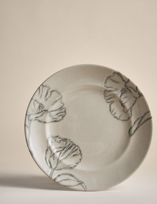 Floral Crackle Side Plate