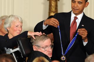 Stephen Hawking and Barack Obama