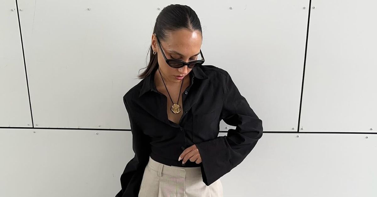 The Chicest Black Blouses to Wear With Jeans and Trousers This Summer