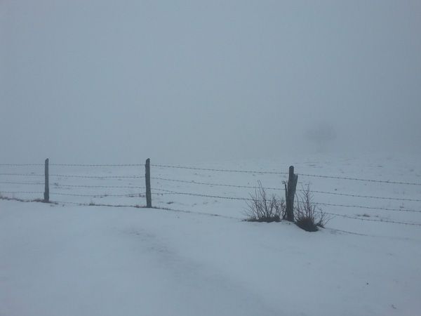 The conditions on Monte San Salvino 24 hours before the stage was scheduled