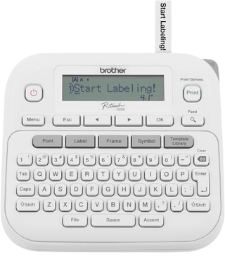 Brother P-Touch PTD220 on a white background