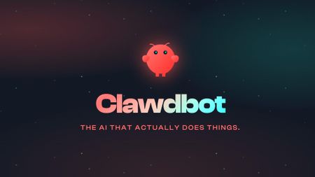 An image of the Clawdbot logo and slogan.