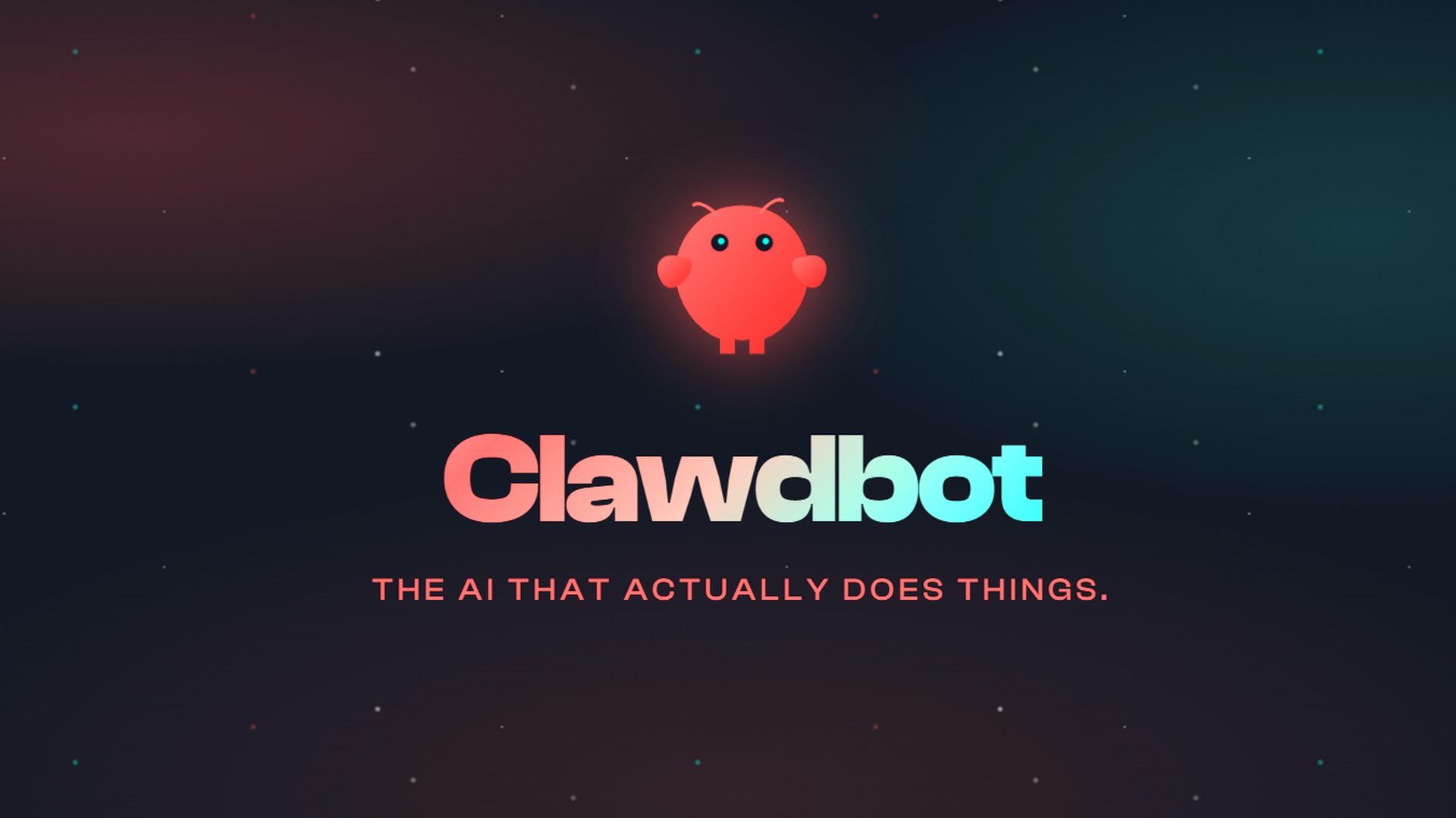 An image of the Clawdbot logo and slogan.