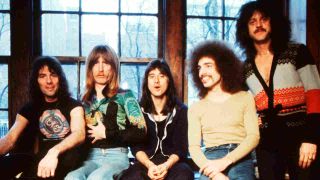 Journey posing for a photograph in 1978