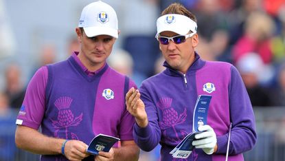 Ian Poulter and comptriot Justin Rose