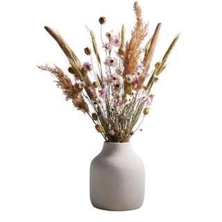 Dried florals in a white vase