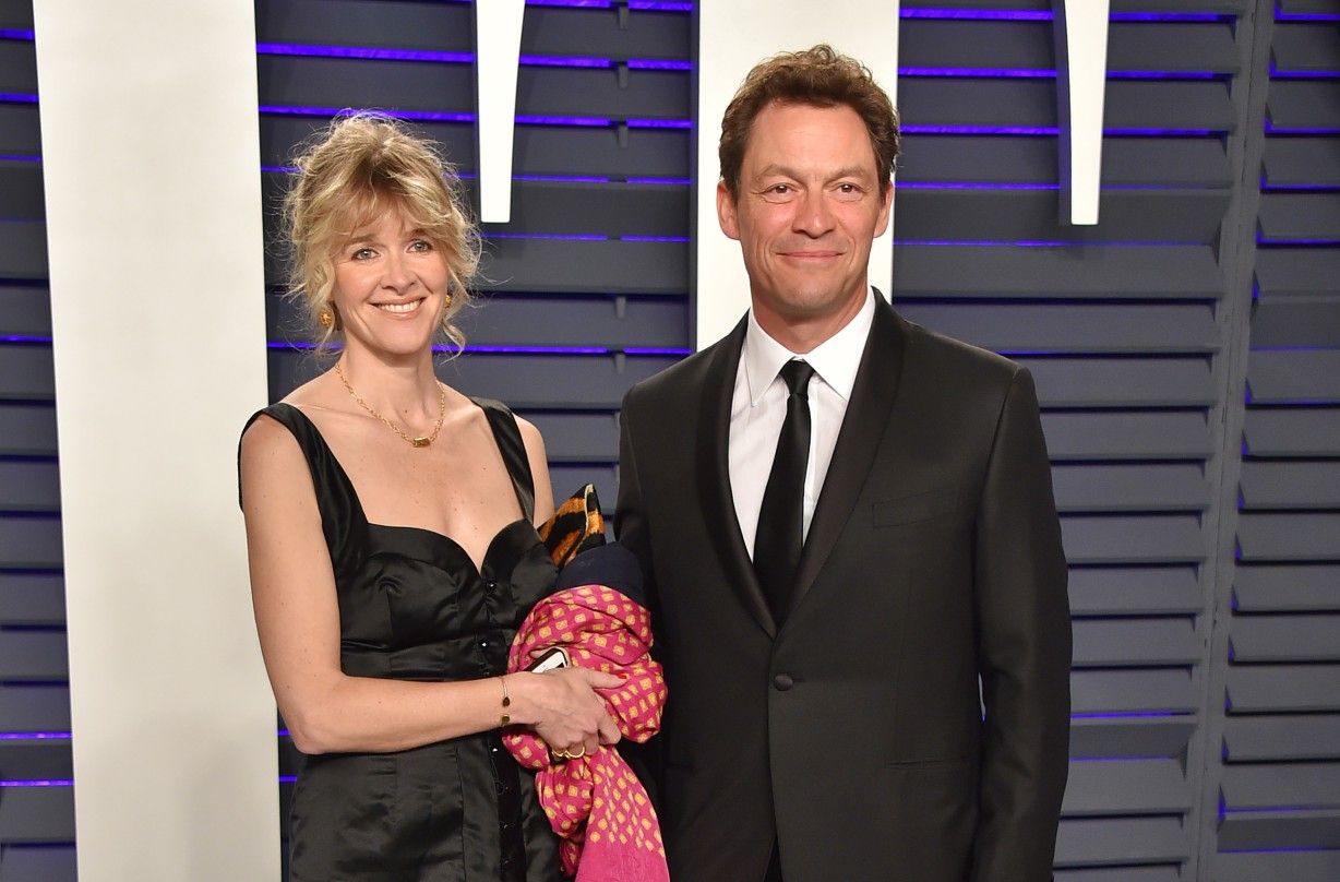 Dominic West and Catherine Fitzgerald