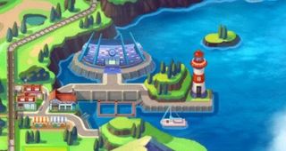 Pokémon Sword and Shield Galar map lighthouse dock pier