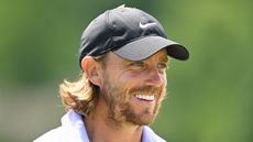 Tommy Fleetwood smiles at the 2024 Memorial Tournament