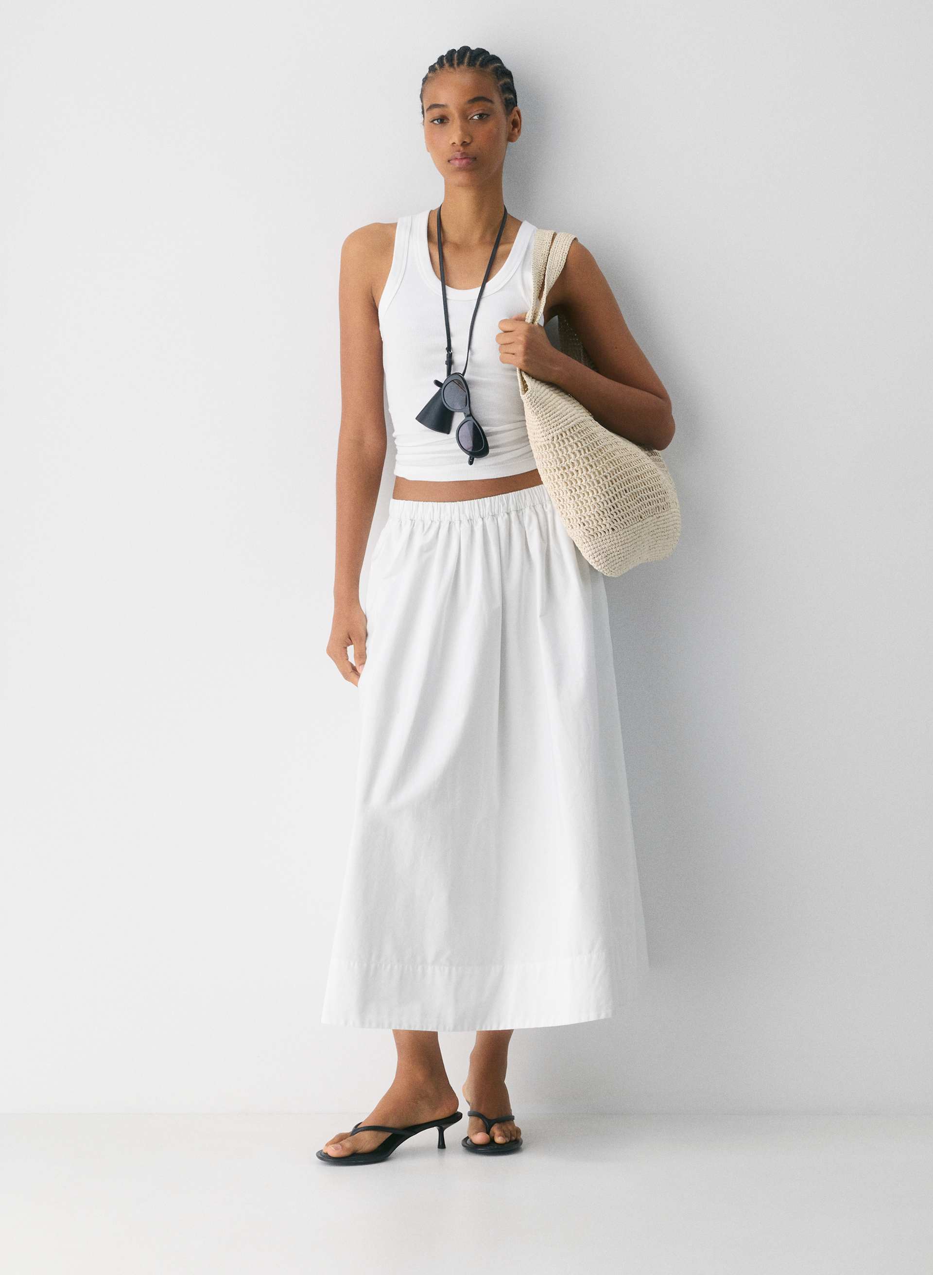 Luminary Poplin Skirt