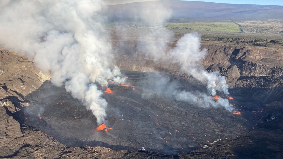 Hawaii's erupting Kilauea volcano is spewing 'vog' and may launch