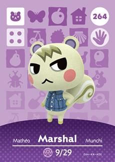 Animal Crossing Amiibo Cards Marshal