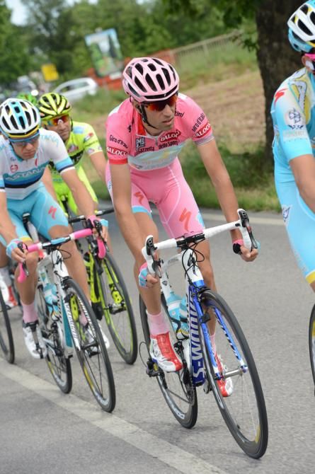 Vincenzo Nibali (Astana) en route to Brescia and overall victory at the 2013 Giro d'Italia