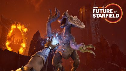 The Elder Scrolls Oblivion Remastered screenshot with 'Future of Starfield' branding