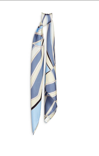 multicolor blue cult gaia silk scarf