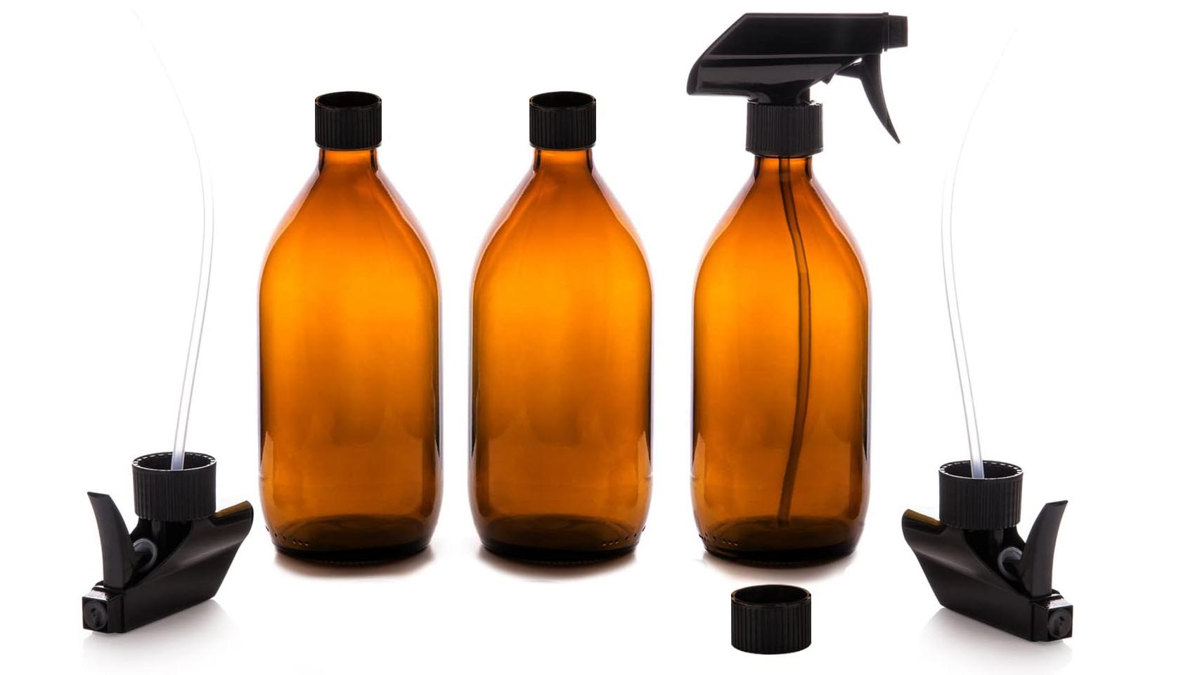 amber glass spray bottle