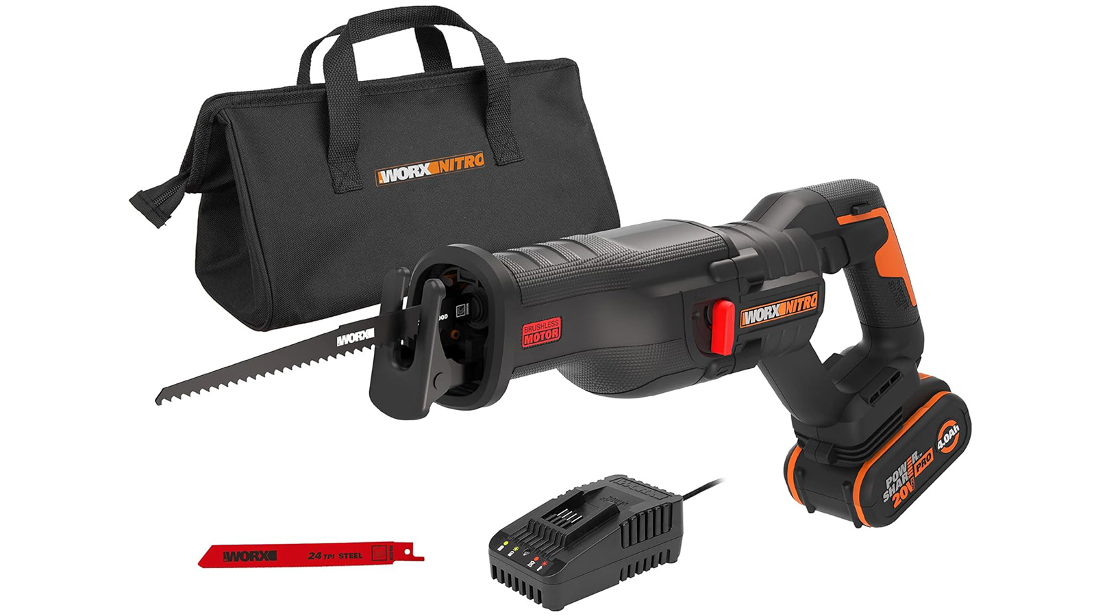 WORX Nitro 18V(20V MAX) Cordless Reciprocating Saw