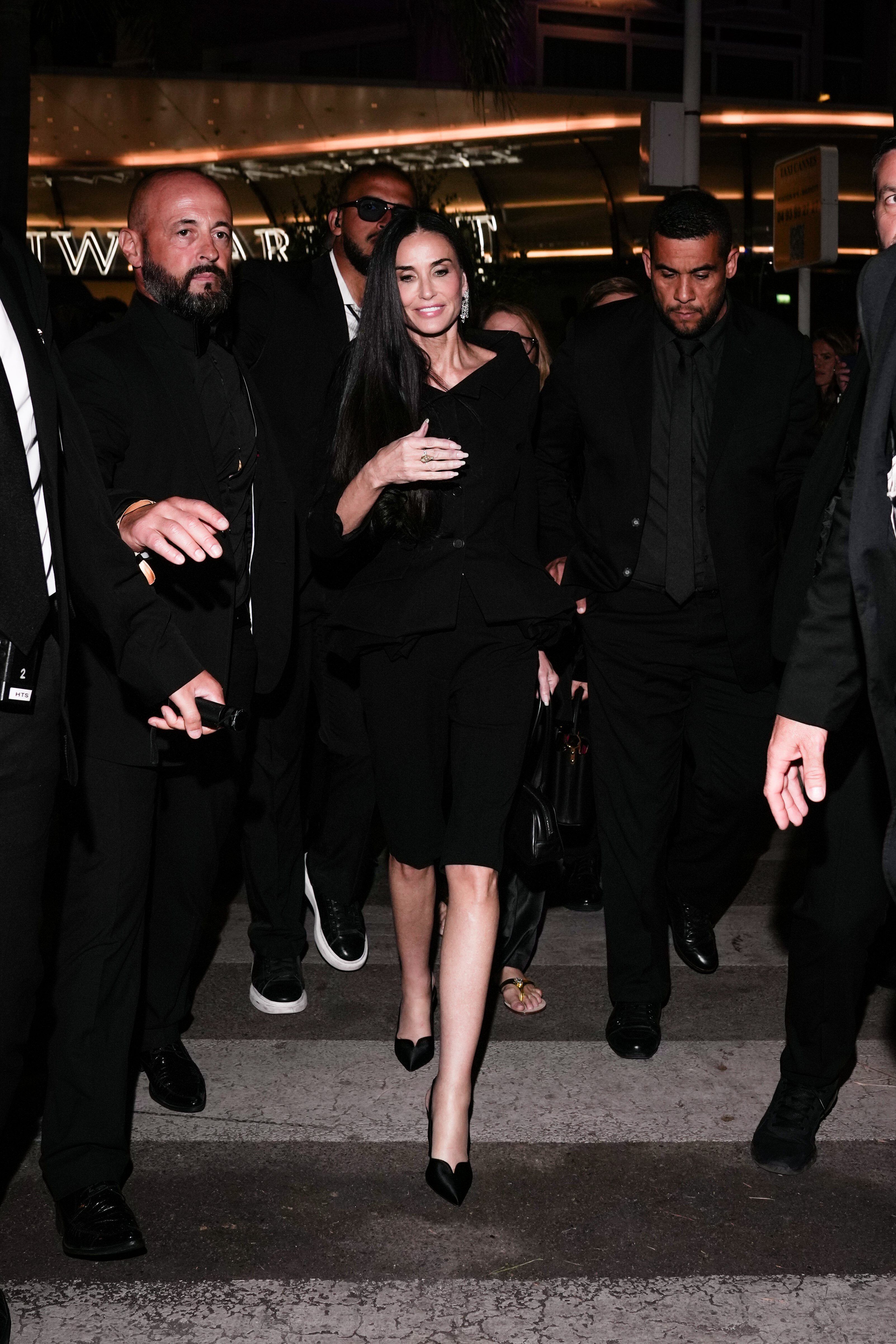 Demi Moore is seen during the 79th annual Cannes Film Festival on May 14, 2026 in Cannes, France.