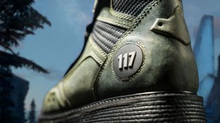 The heel of Wolverine's Halo boot showing Spartan number 117