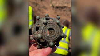 Roman dodecahedron uncovered by amateur archaeologists in the UK