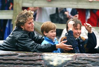 Princess Diana, Prince William, Prince Harry, embarrassed Thorpe Park