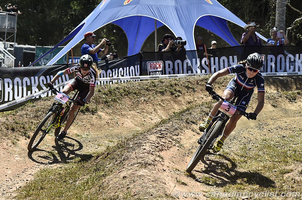 Loana Lecomte (France) and Laura Stigger (Austria) went quickly off the front.