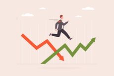 investor jumping to up down volatility