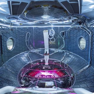 A glimpse inside SpaceX's Crew Dragon Environmental Control and Life Support System Module, where engineers are studying the systems to keep astronauts comfortable on spaceflights.