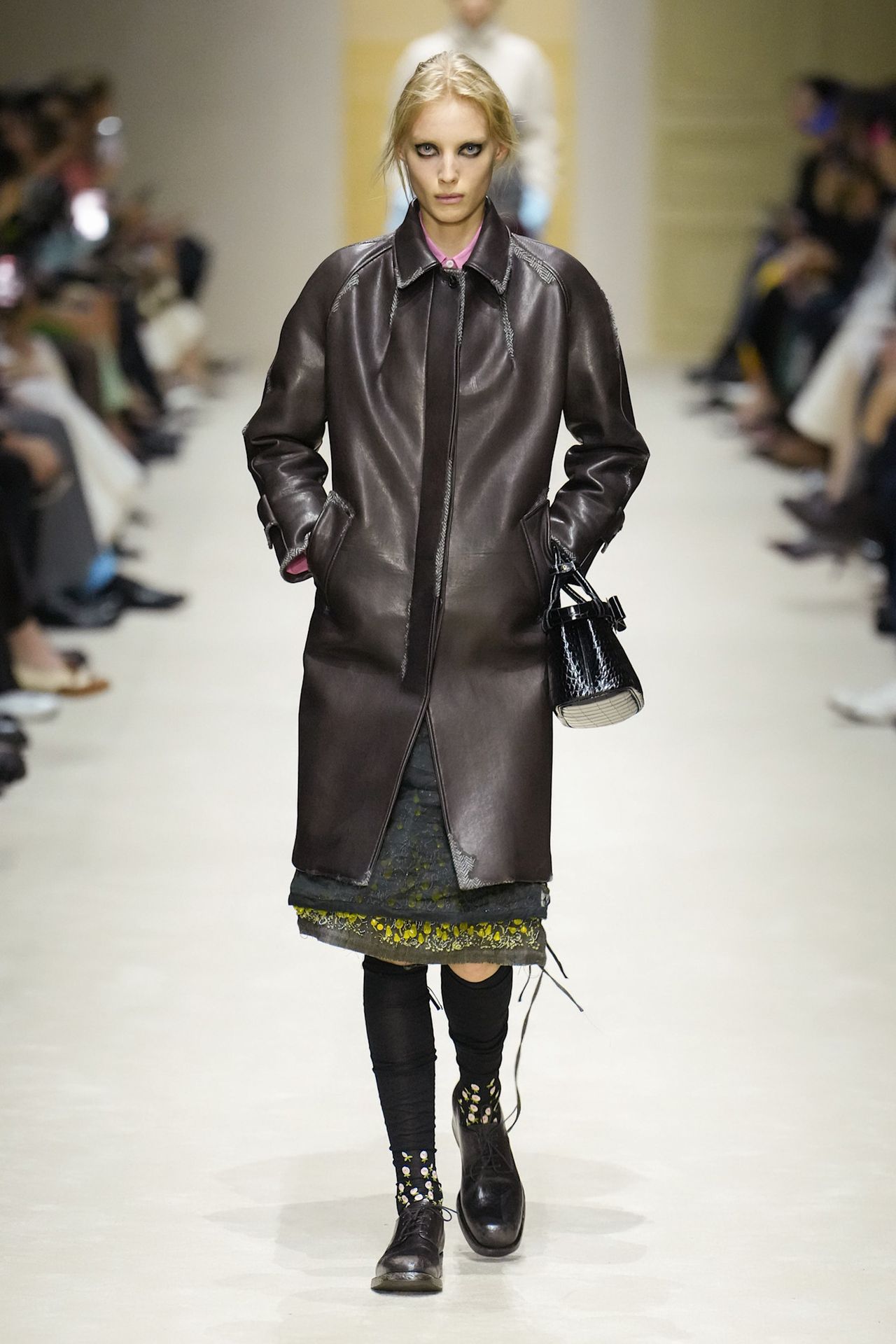 A runway look from the Prada Fall 2026 collection
