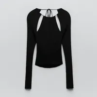 Knit Tops with Cut-Out Shoulders, £30 | Zara