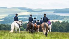 Young riders at Pony Club Camp