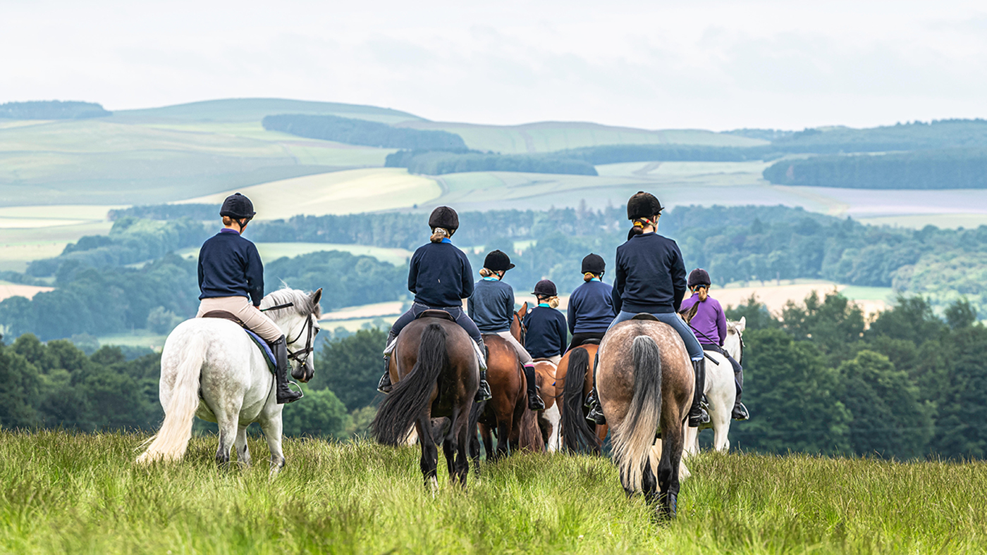 Young riders at Pony Club Camp