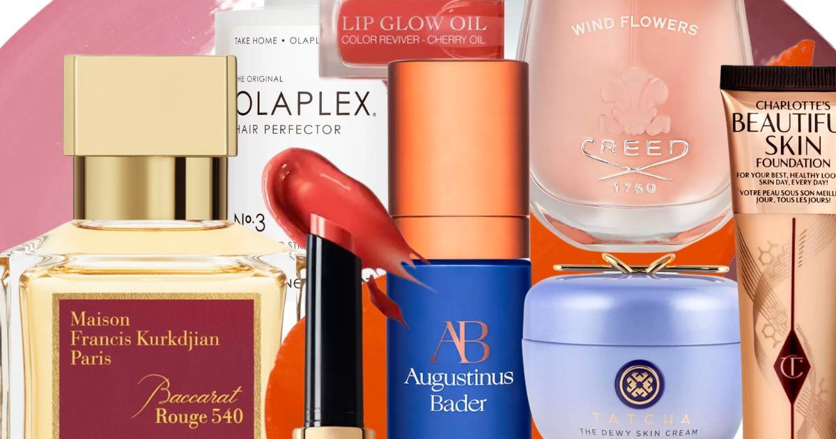 Maison Francis Kurkdjian Baccarat Rouge 540, Olaplex No.3, Hourglass Phantom Volumizing Lip Glossy Balm, Augustinus Bader The Rich Cream, Dior Lip Glow Oil, Creed Wind Flowers, Tatcha The Dewy Cream, Charlotte Tilbury Beautiful Skin Foundation 