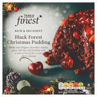 7. &nbsp;Tesco Finest Black Forest Christmas Pudding, 800g - View at Tesco