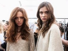 Photo of models with blow dried hair