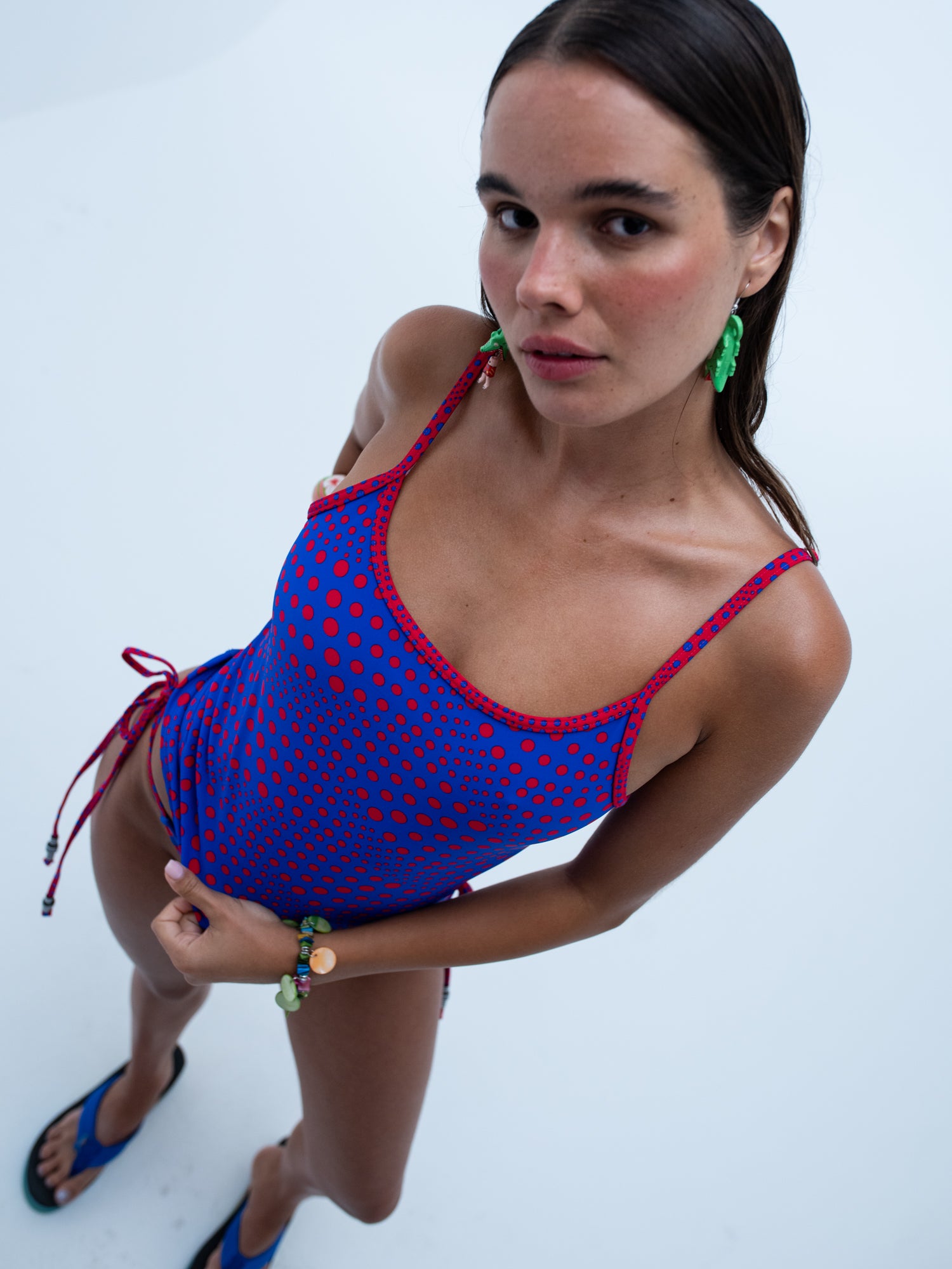 Mila Tank Top / Marco Island / Red + Blue - Xs