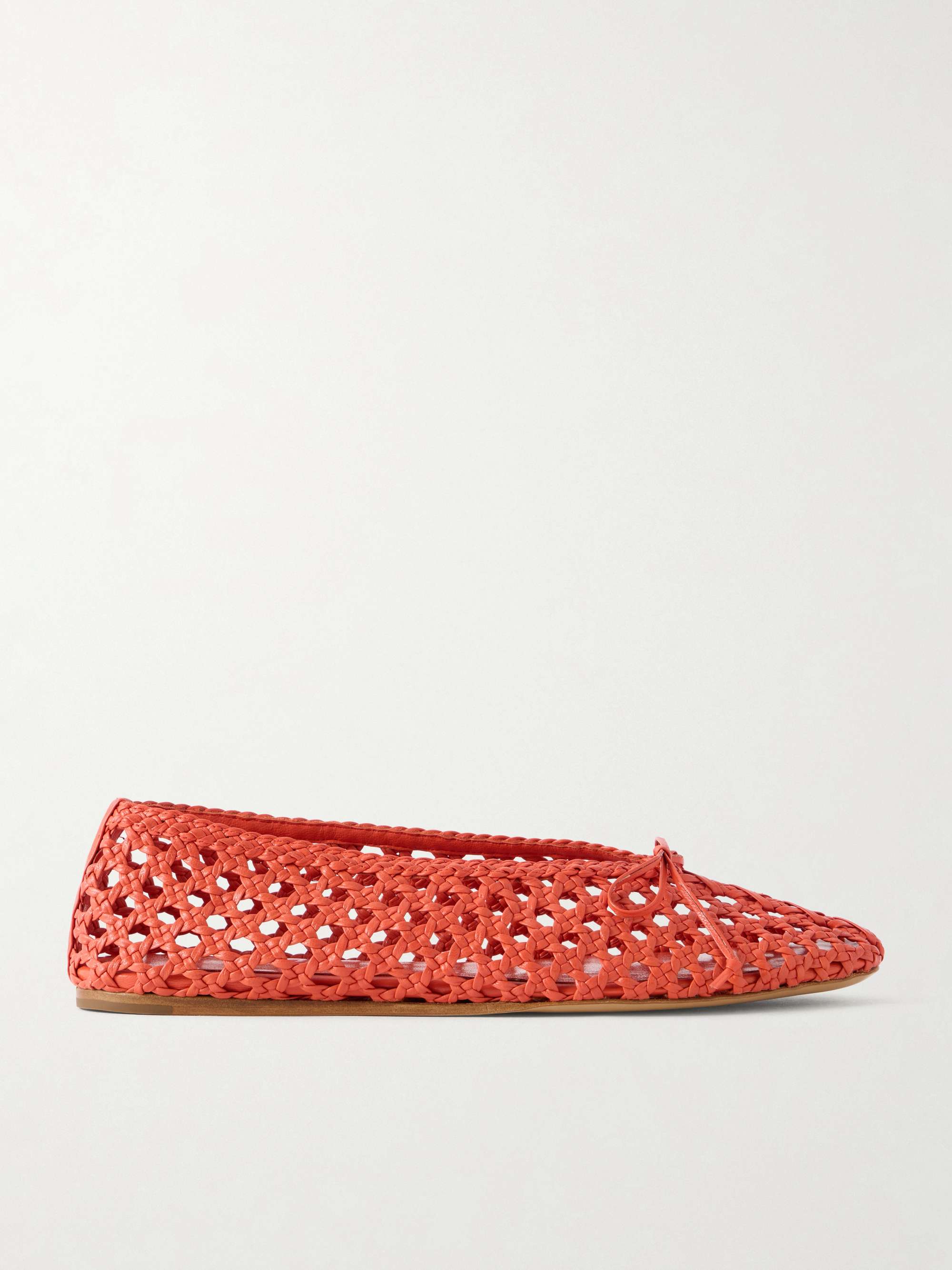 Woven Leather Ballet Flats