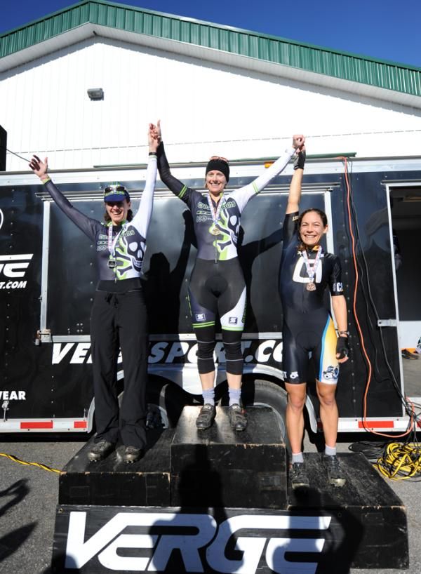 The Women&rsquo;s Podium (L to R) - Bresnick-Zocchi, Annis, Anthony.