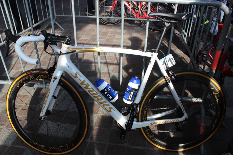 Boonen's custom Specialized Tarmac for his final spring classics