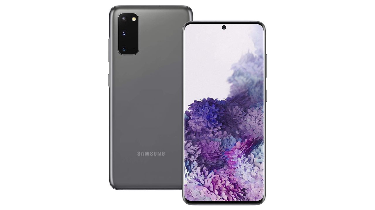 The Samsung Galaxy S20 in Cosmic Gray