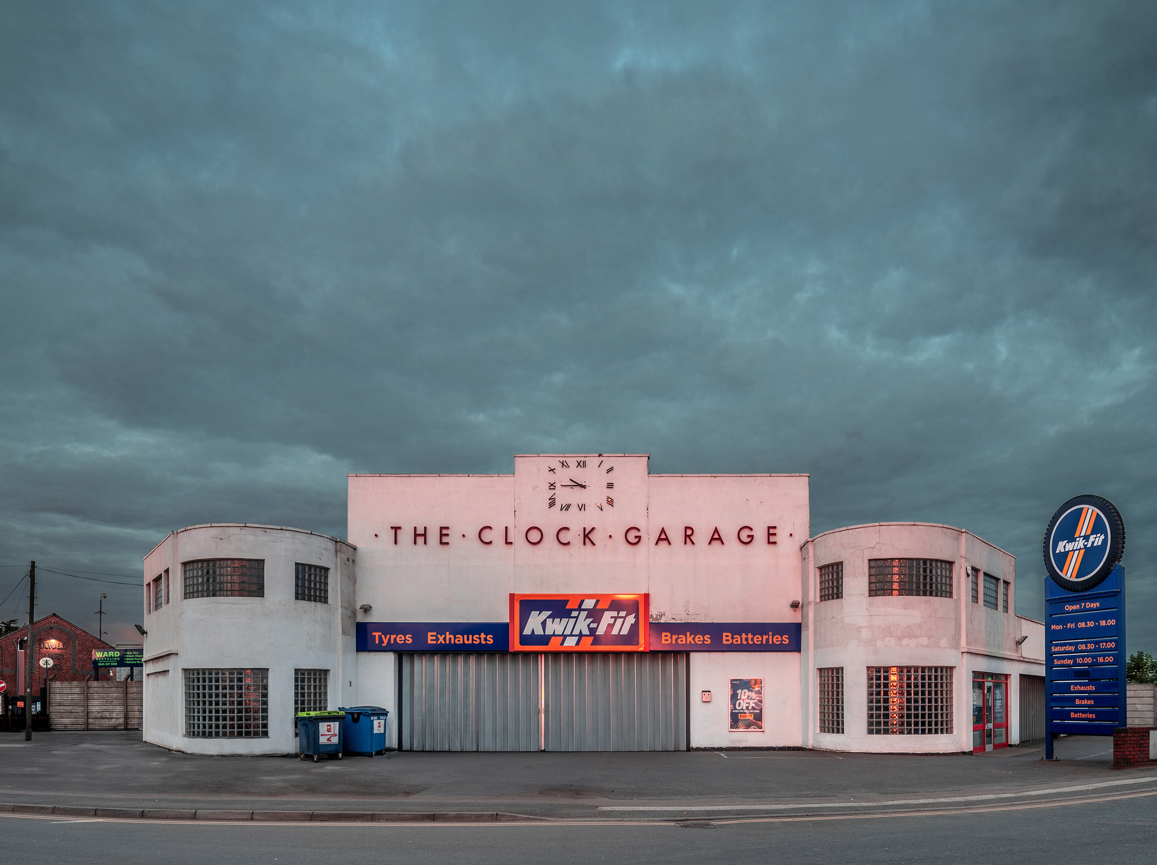 197 The Clock Garage, Woodville, Derbyshire c.1935, from 226 Garages and Service Stations