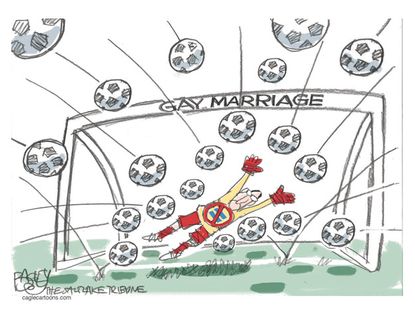 Political cartoon gay marriage
