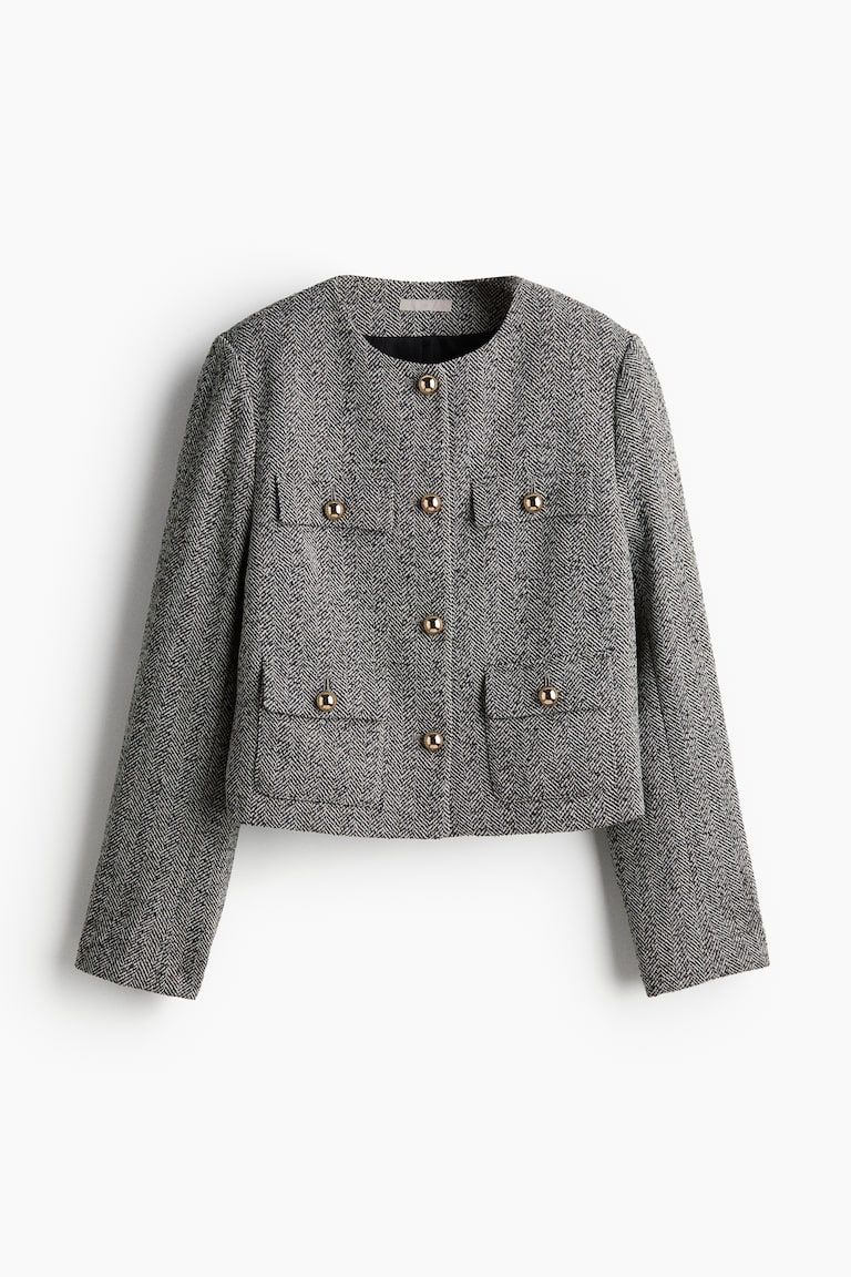 Textured-Weave Jacket