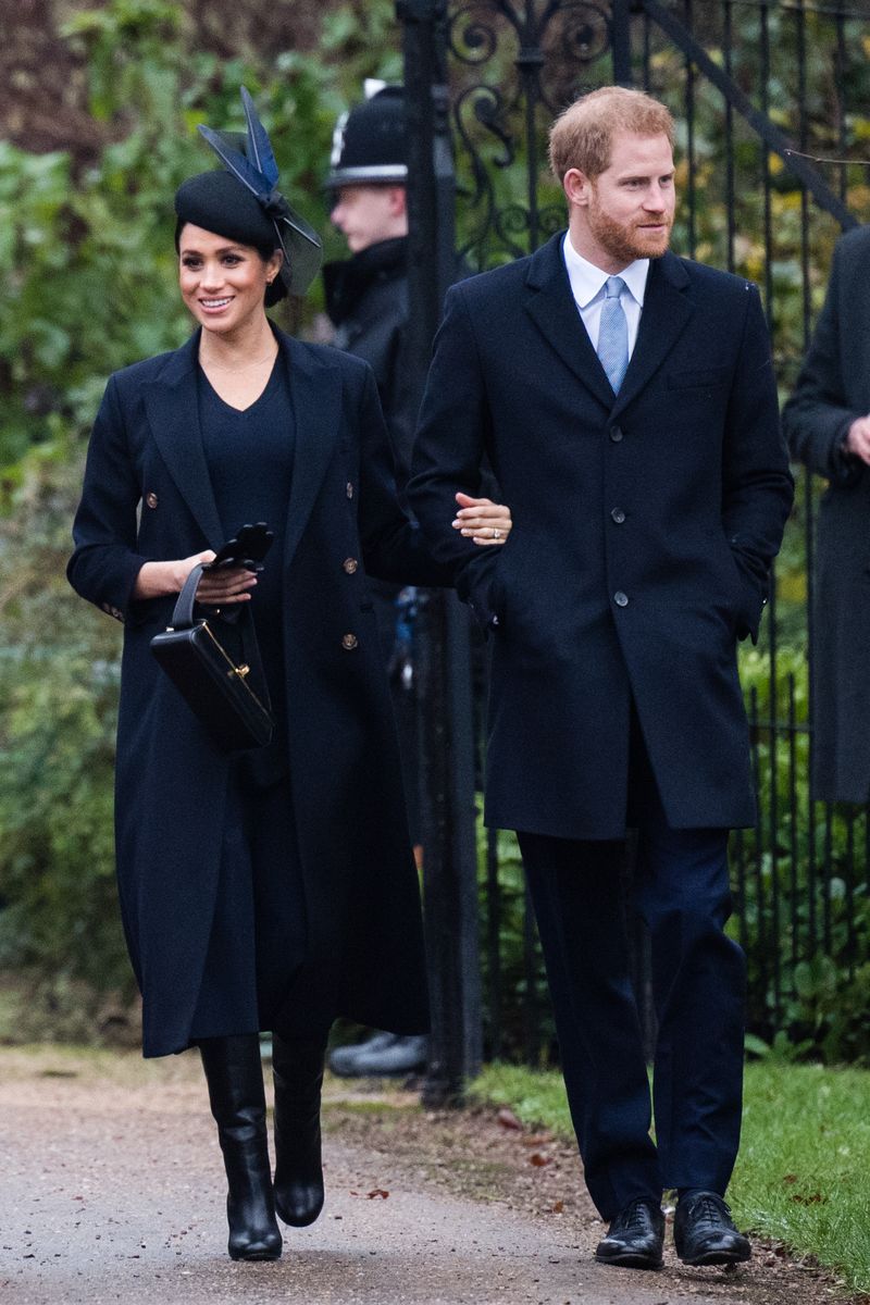 The Royal Family Attend Church On Christmas Day