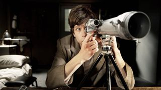 Jesse Eisenberg as Simon in "The Double" movie