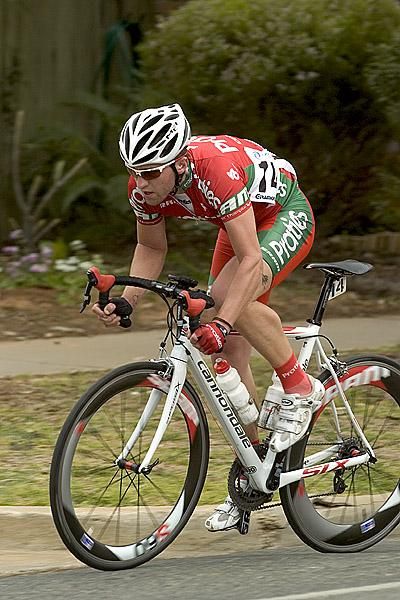 Nathan Earle (Praties) was a member of the breakaway group that held an advantage over the peloton for the majority of the stage.