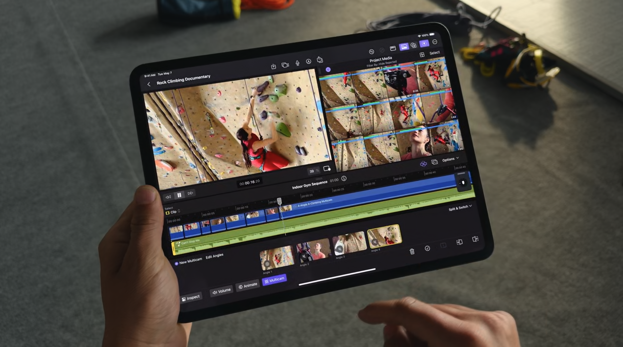 Final Cut Pro on the iPad Pro as seen during Apple's 