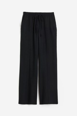 Linen-Blend Trousers