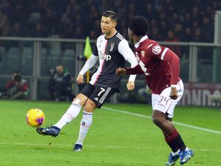 Cristiano Ronaldo could not get past an inspired Salvatore Sirigu in the Torino goal